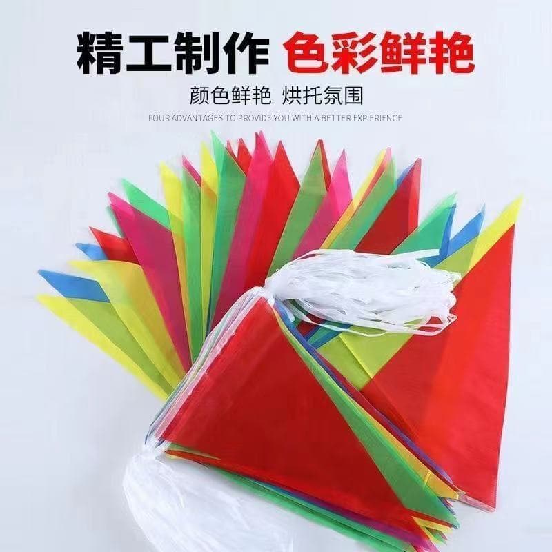 Bandeira de corda de flâmula de venda quente pequena estamenha casamento vermelho personagem feliz pequena bandeira susp
