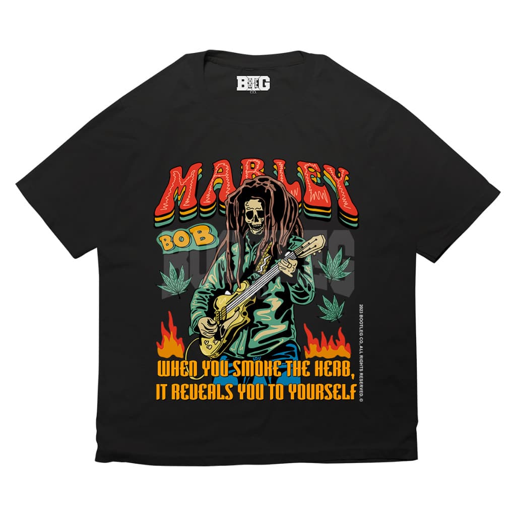 Camisa Básicas Bob Marley Cantor Reggae Mari Juanna Judge Not Unissex Algodão Bootleg Oficial