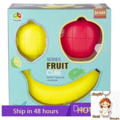 Fanxin Cubo Criativo De Fruta/Limão/Banana/Terço-Order/Frutas/Ruik/Cor Lisa