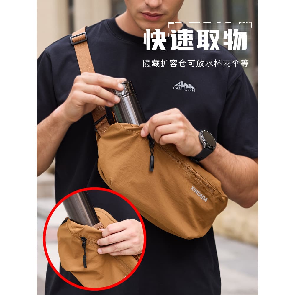 Peito novo estilo saco de peito de grande capacidade estilo masculino Street Wear mensageiro mochila feminina bolsa de o