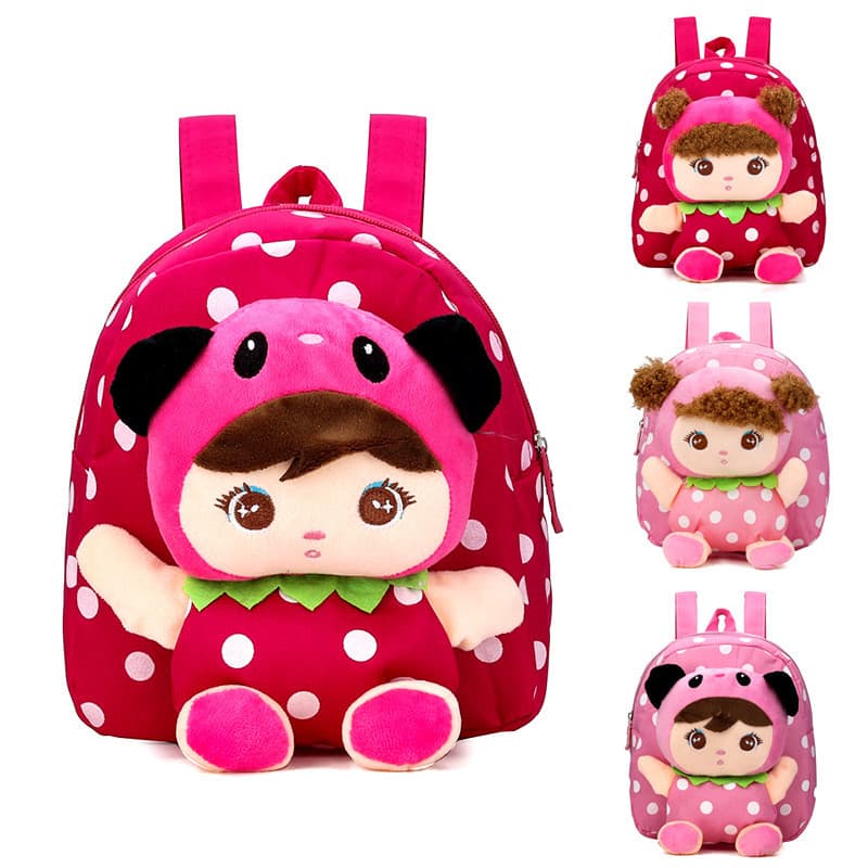 Crianças boneca pequena mochila menina 2 anos de idade bebê infantil jardim de infância bonito mochila brinquedo leve Mi