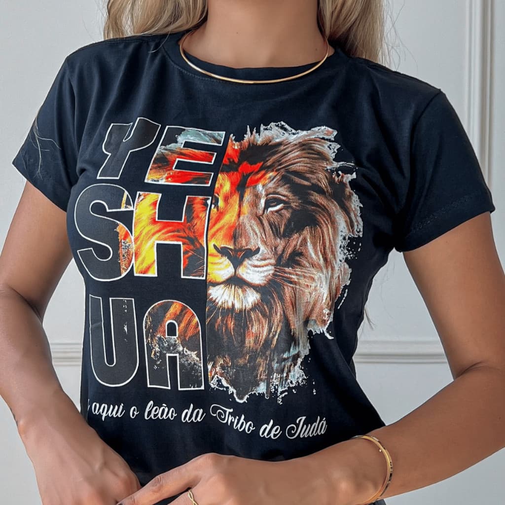 Blusa Tshirt Feminina Cristã Moda Evangélica Estampas Variadas Religiosa Algodão Premium