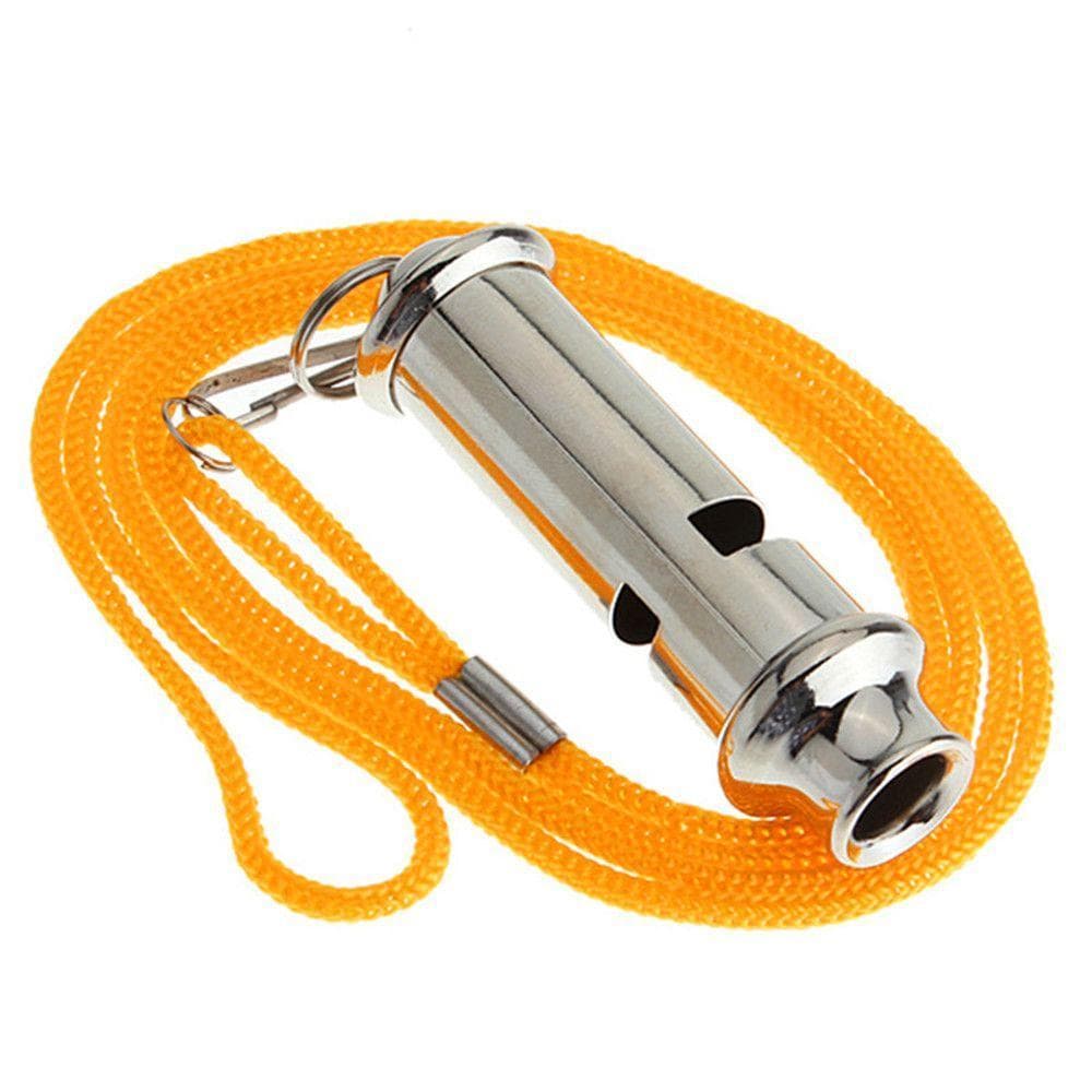 Portátil De Aço Inoxidável Para Trânsito Policial Com Cordão De Segurança De Apito De Metal