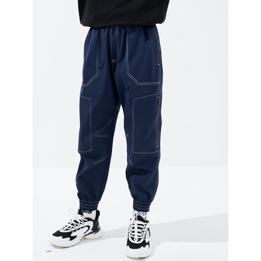 Hoo Calças para meninos Roupas de outono Calças esportivas infantis Calças casuais infantis médias grandes de lã