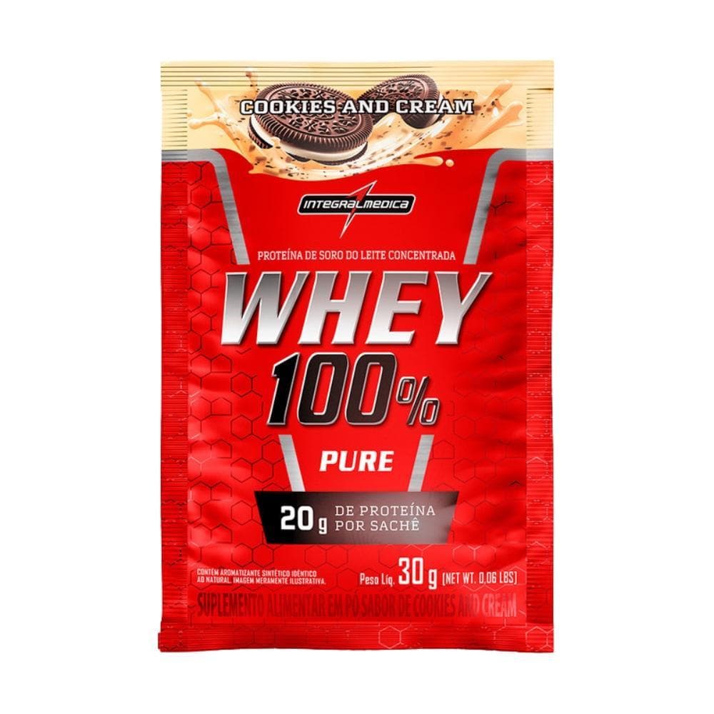 Whey Protein 100% Pure em Sachê Integralmedica