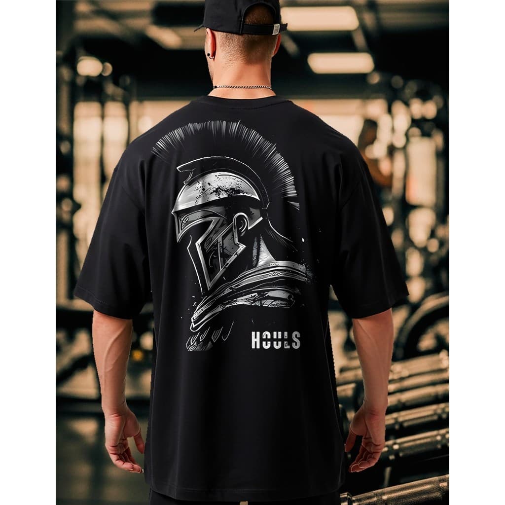 Camiseta Oversized Spartano Musculação Grande Algodão Streetwear Treino Academia