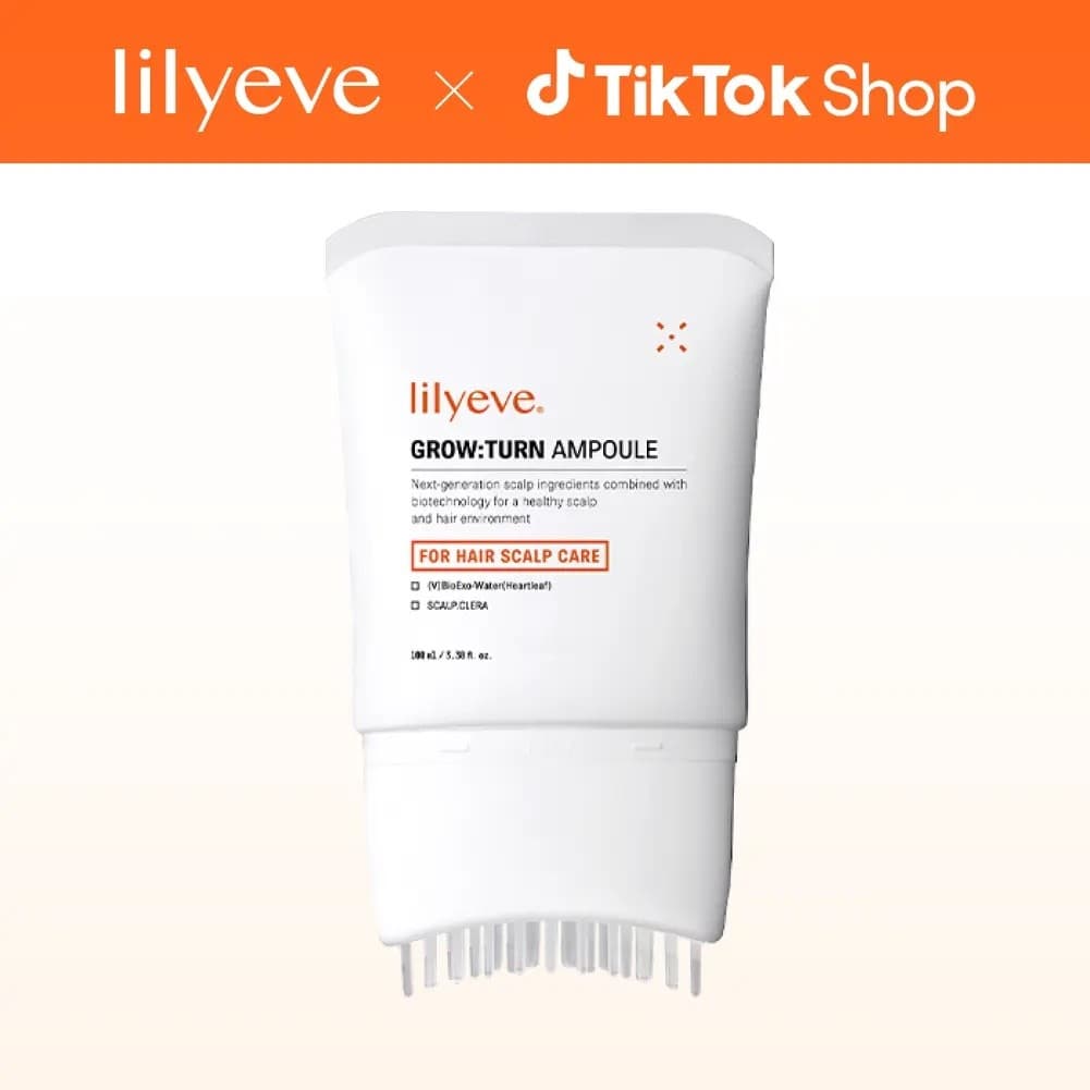 Sérum LilyeveGrowturn para Crescimento Capilar com Escova Integrada para Crescimento e Espessamento do Cabelo, Cabelo Ma