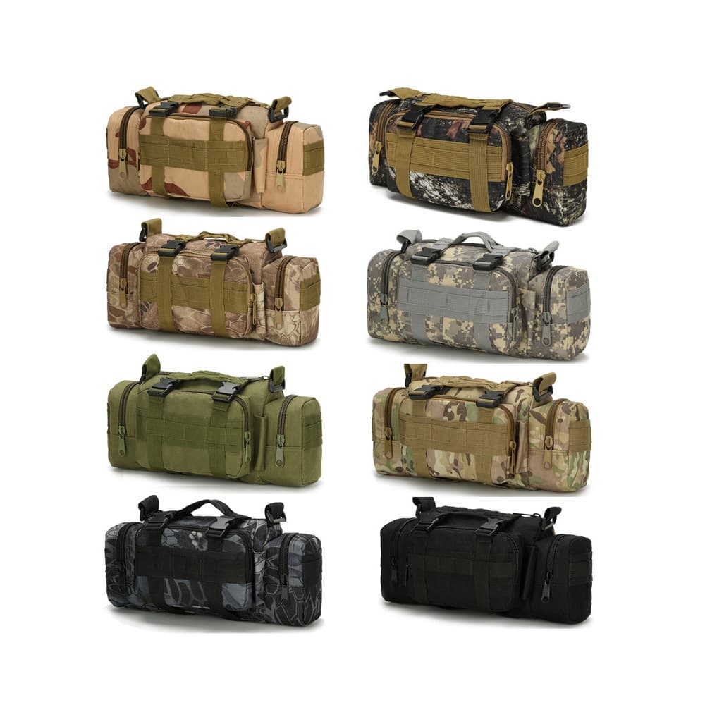 Multifuncional esportes ao ar livre saco de cintura 3P camuflagem tático pequeno saco molle bolsa de um ombro cruz-corpo