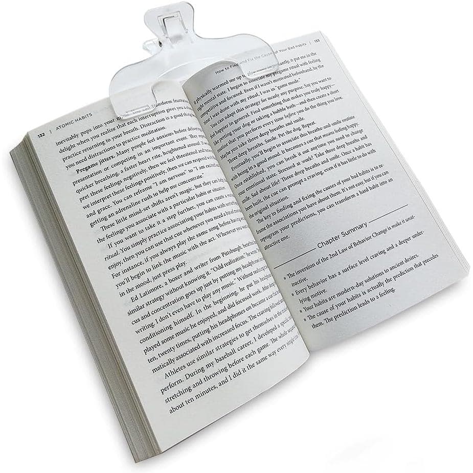 Suporte Transparente para Páginas de Livros para Leitura, Suporte para Abertura de Livros Conveniente para Leitura, Ensi