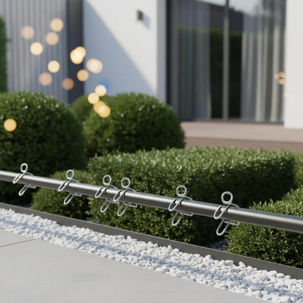 50 Peças Clipe De Cerca Elétrica À Prova De Ferrugem Fácil Instalação Ferramenta De Hardware De Esgrima-Sem Esforço Para