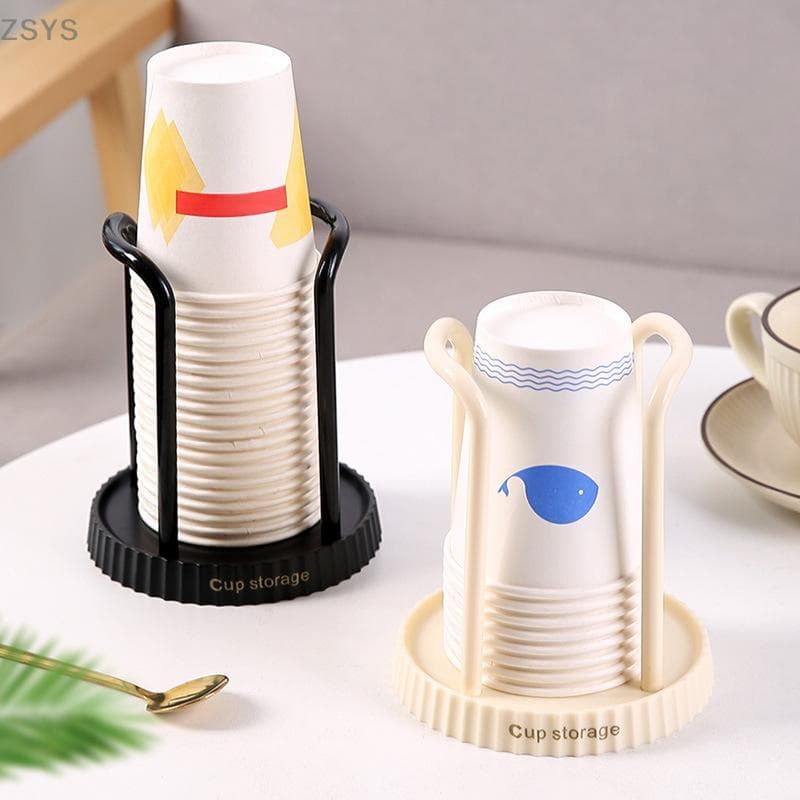 [ZSYS] Suporte De Armazenamento De Copos Descartáveis Ra Prateleira Água De Chá Dispensador Caneca Expositor Organizador