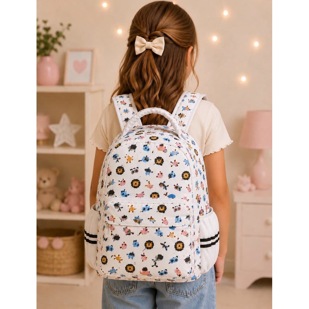 Mochila Escolar Com Estojo  Menina Menino Criança Escola Lazer Passeio Viagem Dia A Dia Presente