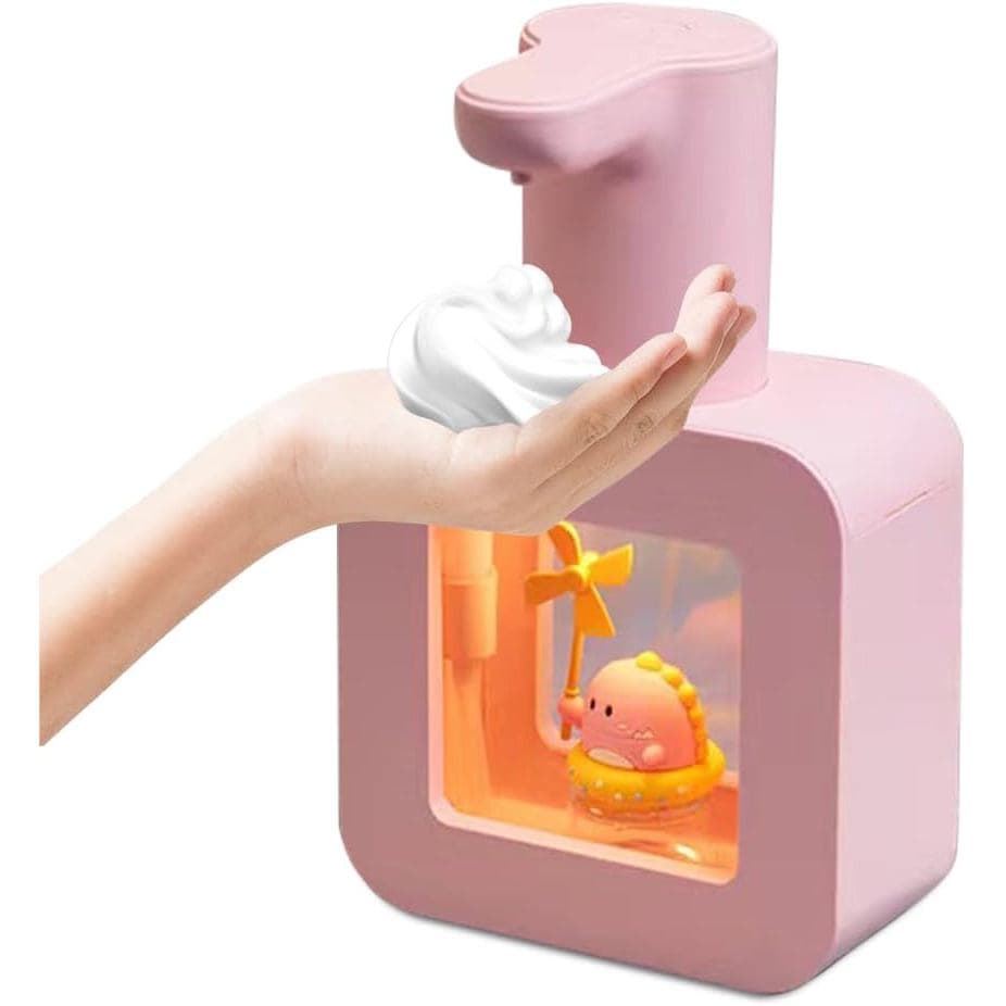 Dispensador Automático de Sabão em Espuma Fofo para Crianças - À Prova d'Água, Recarregável por USB, Sem Necessidade de