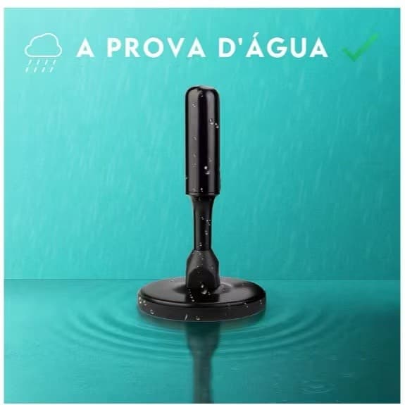 Antena Sinal Digital Interna Amplificada HD Portátil Cabo 3/5 Metros an-510