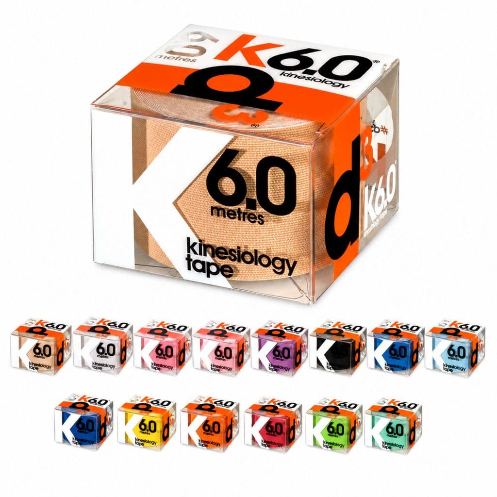 Bandagem Elástica d3 Tape K6.0 5cm x 6Metros Taping Kinésio Sem Látex Hipoalergênica Pré Pós Parto