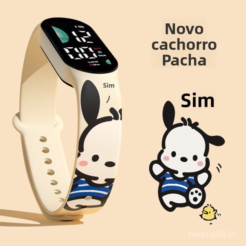 Relógio Eletrônico de Desenho Animado Pacha Dog 2026, Sucesso de Vendas, para Alunos do Ensino Fundamental, Relógio Espo