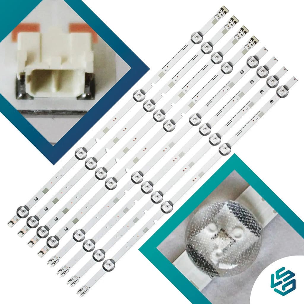 Kit 8 Barras De Led Tv Un48j5200 Un48j5200ag Importada