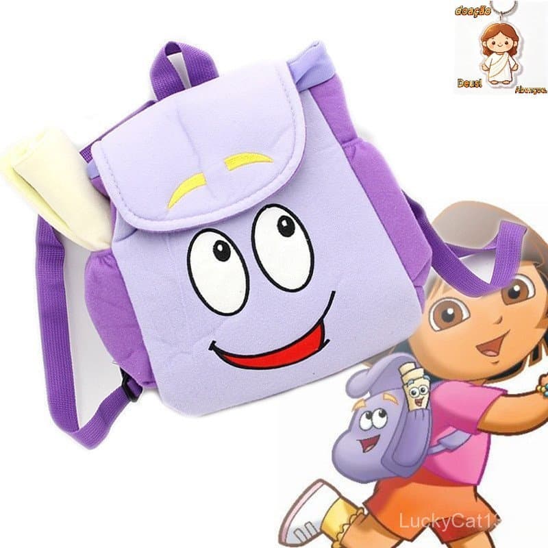 Adventure Dora Mochila Estudante Versão Grande Dora Small Size Crianças Large Capacity Backpack