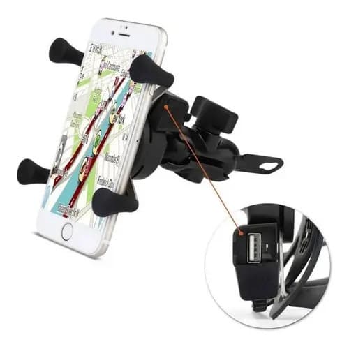 Suporte Celular Moto B-Max BMG-20 Carregador USB Universal Para Celulares de 3.5 a 6.0 Polegadas
