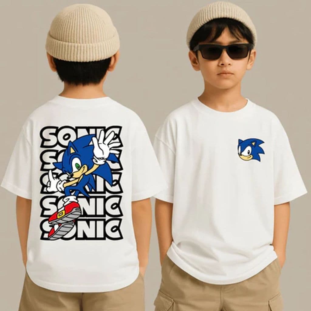 Camiseta Infantil Menino Sonic Ouriço