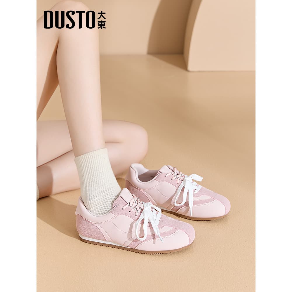 Dadong rosa sapatos de treinamento alemão feminino 2026 novo estilo verão Ballet estilo sapatos moda Forrest Gump sapato