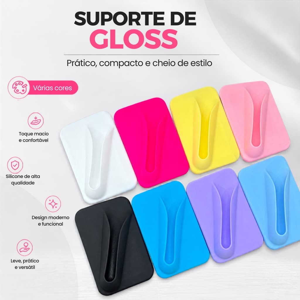 Suporte Batom Gloss Case Para Capinha de Silicone Adesiva