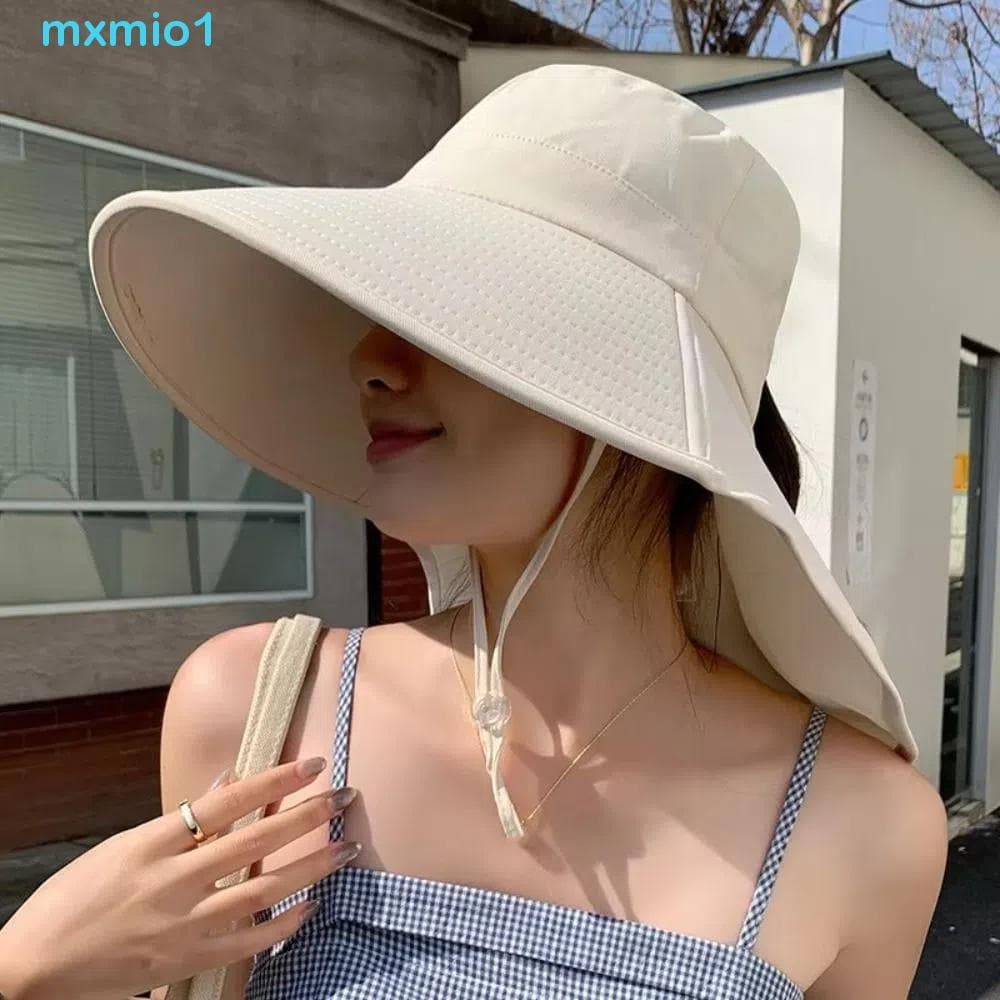 MXMIO1 Chapéu De Proteção Solar , Sol De Aba Larga Anti-UV Para Viagem , Estilo Coreano Ao Ar Livre 50 + UPF Feminino Ba