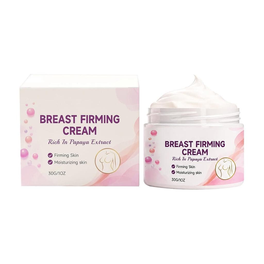 Creme Firmador para os Seios Femininos – Creme Firmador e Suavizante para os Seios com Colágeno e Manteiga de Karité – L