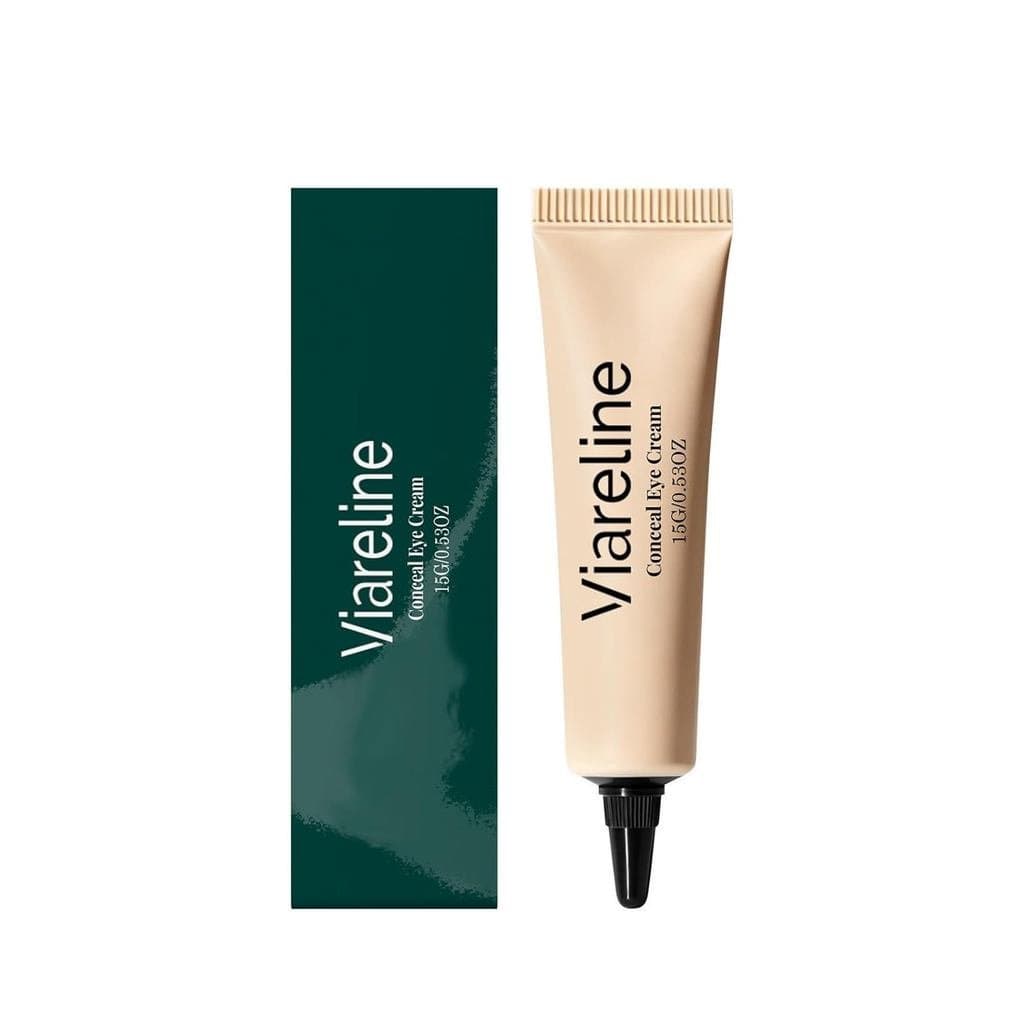 Creme para Olhos, Corretor de Olheiras e Linhas Finas, Fórmula com Óleo Mineral e Glicerina, 0,53 oz