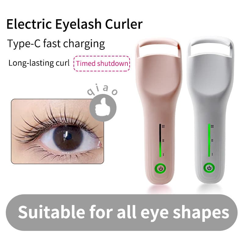 Novo produto de venda quente elétrico cílios Curling ferramenta útil aquecimento elétrico modelador de cílios clipe reto