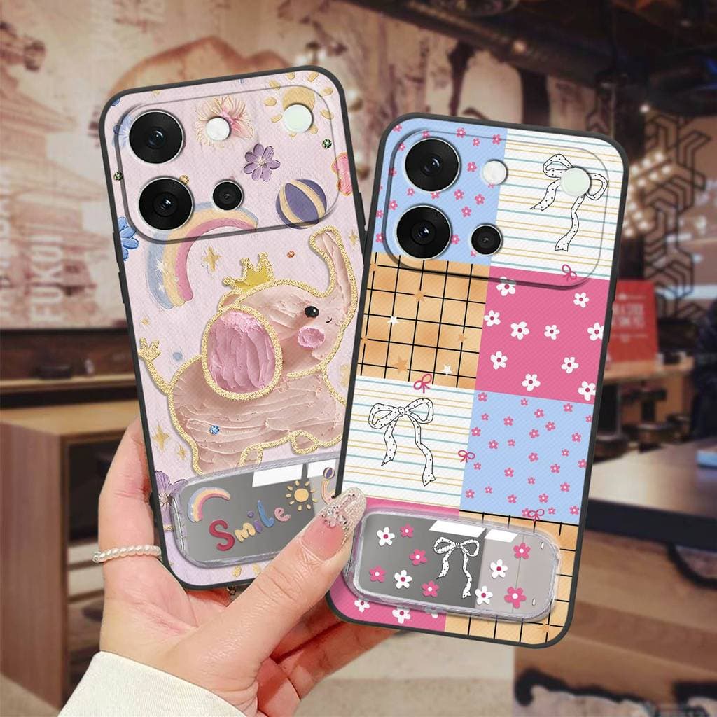 Capa Traseira Suporte De Telefone Para VIVO S60 5G Envoltório Completo Resistente À Sujeira Tridimensional Design De Mod