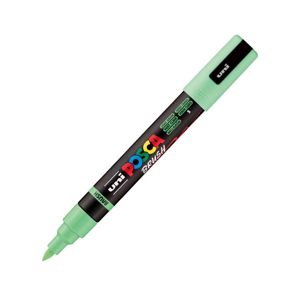 Caneta Posca PC-5MBR Brush Verde Claro uni-ball