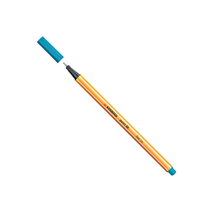 Caneta hidrográfica Fine Point 88/51 Azul Turquesa Stabilo