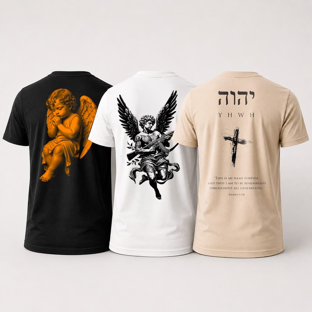 3 camisetas estampadas masculinas de algodão 30.1 penteado surpass original