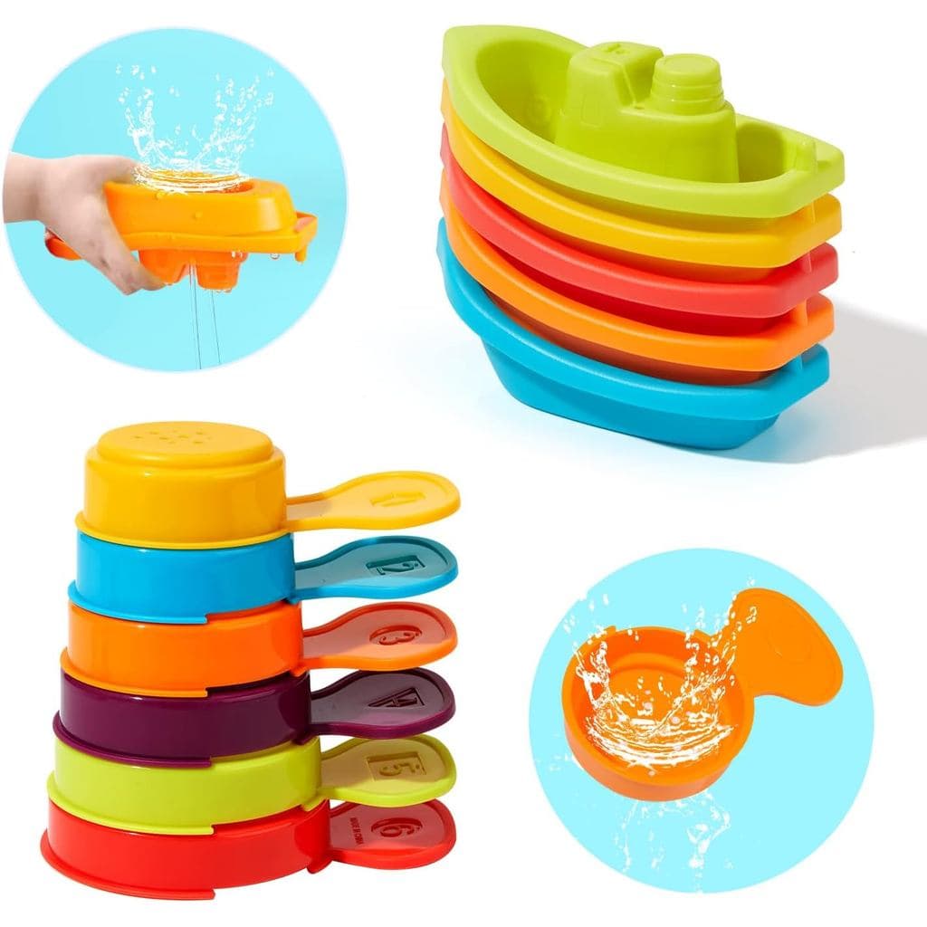 Brinquedos de Banho AMCHSURI para Bebês de 1 a 3 Anos, Brinquedos de Banho Sem Mofo para Crianças de 2 a 4 Anos, Brinque