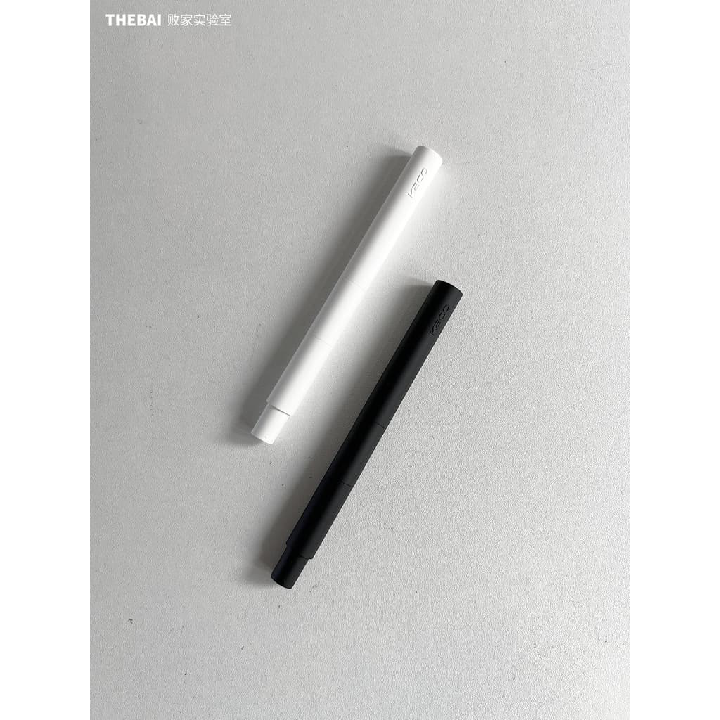 Prodigal Lab Areia Pura Branca KACO Primeiro Coração Caneta EF Ponta Branco Fosco Branco Caligrafia Estudante Simples