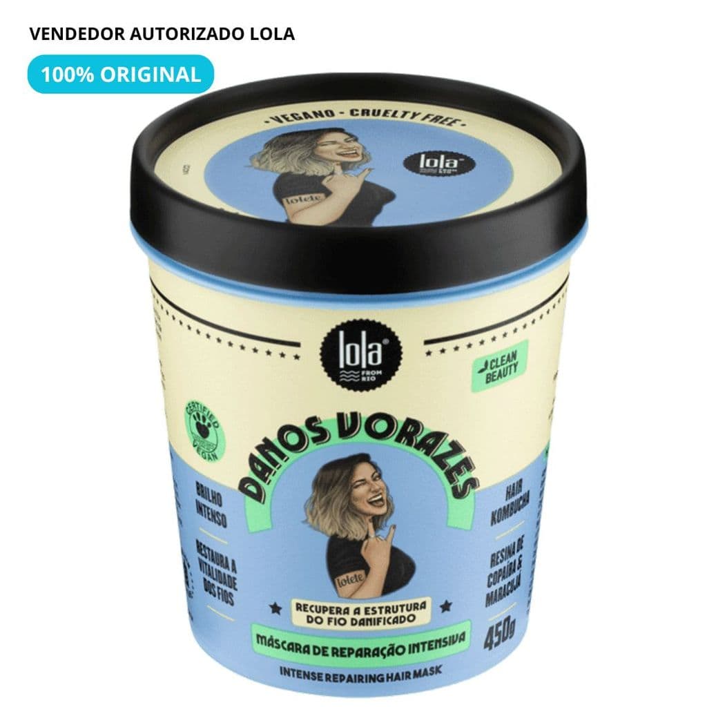 Máscara Lola Cosmetics De Reparação Intensiva Danos Vorazes - 450g