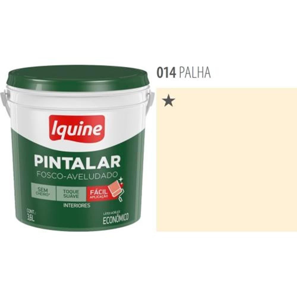 Tinta Pintalar Acrílica Fosca Palha 3,6L Iquine