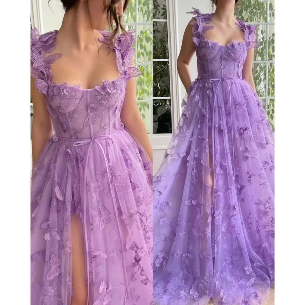 Vestido Longo Floral Feminino em Verde, Rosa, Amarelo, Branco para Casamento, Quinceanera, Formatura, Festa de 15 Anos M