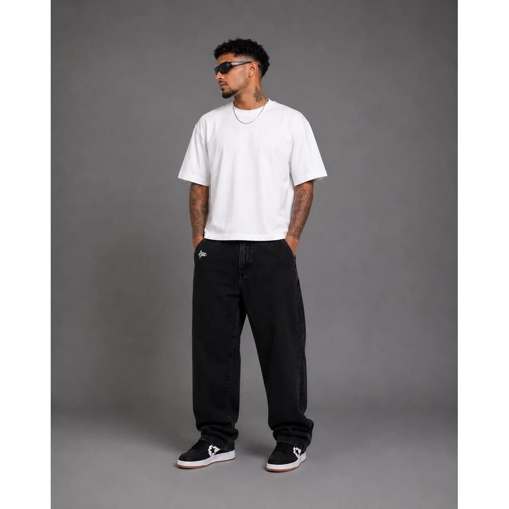 Calça Jeans Fire Apparel Reta Premium Fresh Tag Black