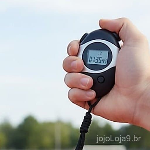 Cronômetro Digital Esportivo Progressivo de Mão Com Relógio Alarme Display LCD Todos os Esportes