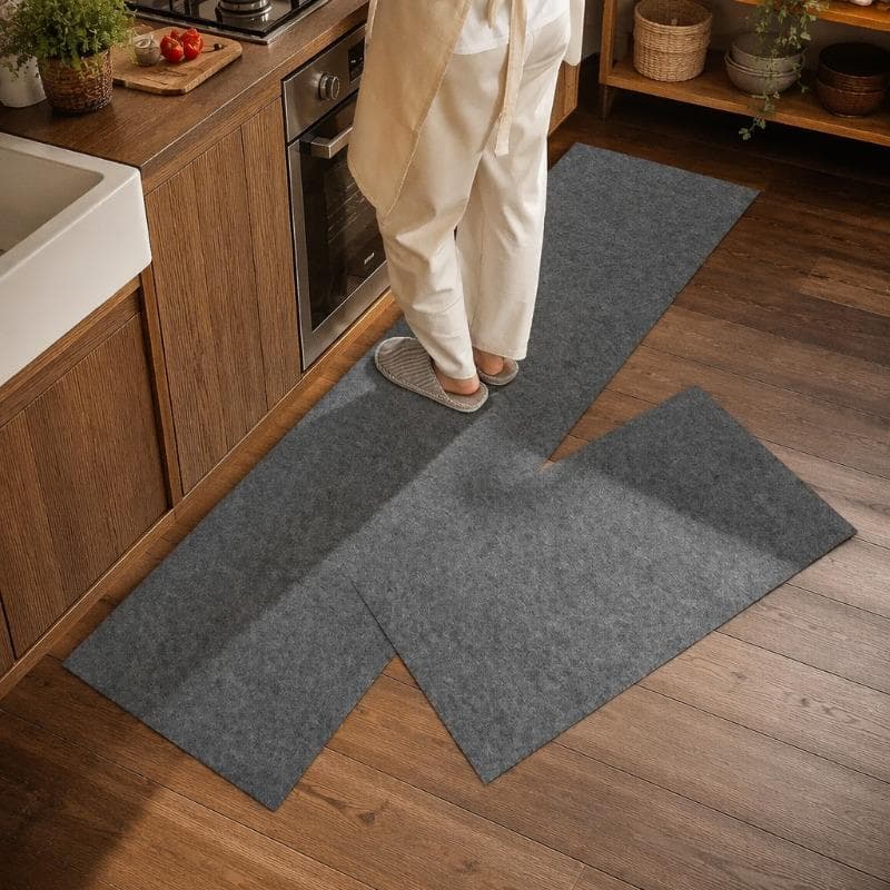 Tapete Passadeira Autocolante para Cozinha e Área de Serviço - Protetor de Piso Lavável 40cm / 60cm