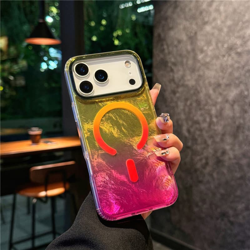 Capa de telefone para IPhone 17, padrão glaciar de alta qualidade, Apple 17, capa magnética de telefone iphone17Air grad