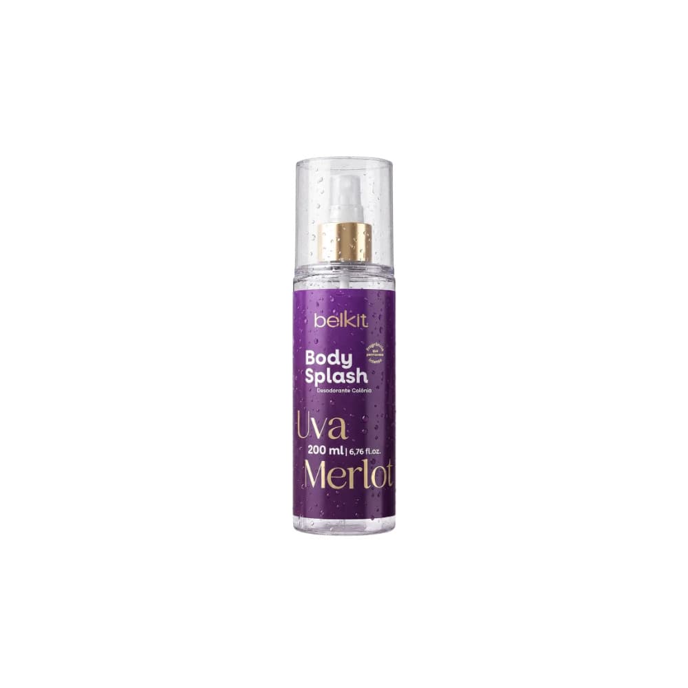 Body Splash 200ml Uva Merlot Alta Fixação Belkit Uva Merlot