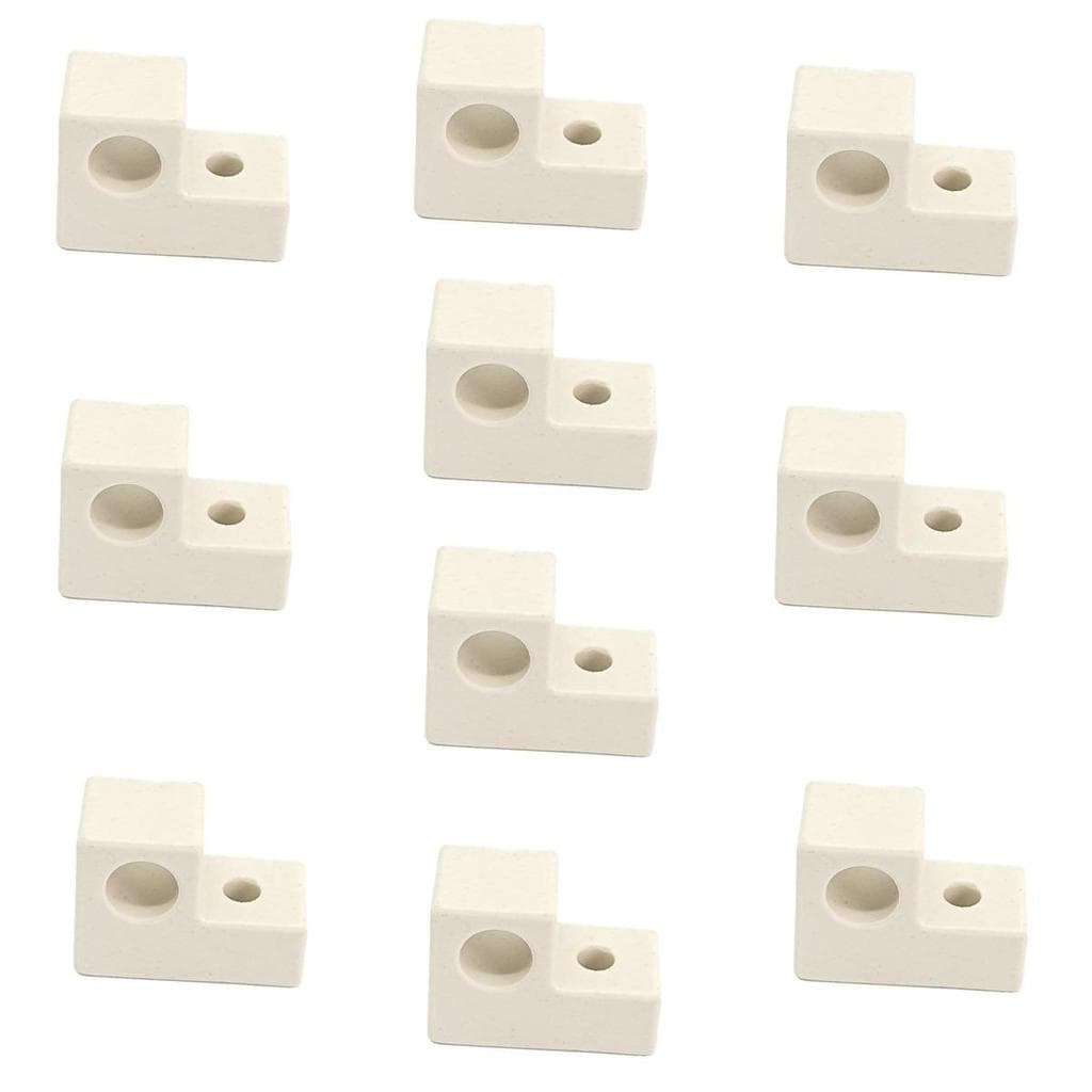 Kit Com 10 Suporte Isolador Louça Resistência Forno Elétrico