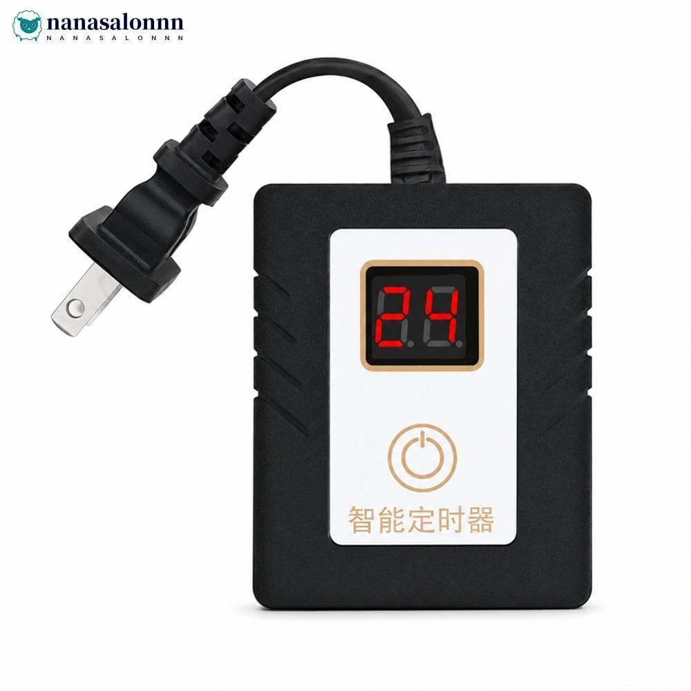 NANASALONNN Interruptor De Temporizador Inteligente De Ciclo 24 Horas Para Luz De Aquário Bomba UV Tomada De Economia De