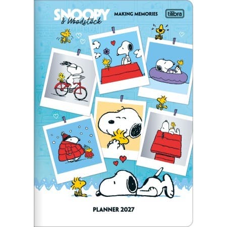 Agenda Planner Grampeada Snoopy 2027 Tilibra