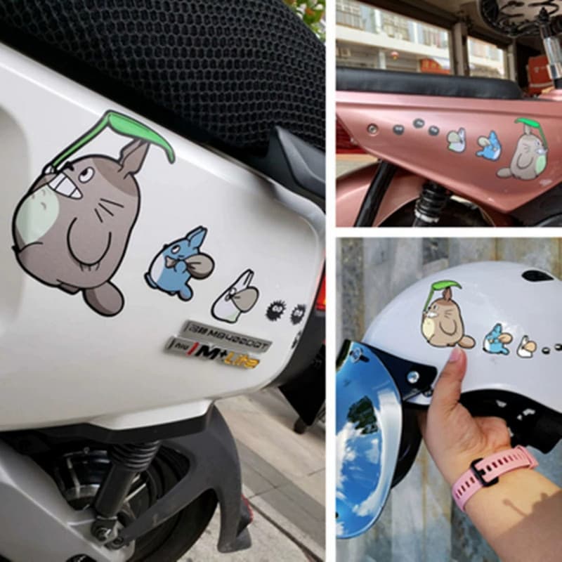 Totoro Adesivo De Carro , Capacete De Corpo Personalidade , Criativo , Fofo , À Prova D'água , Mudança Decorativa , Moda