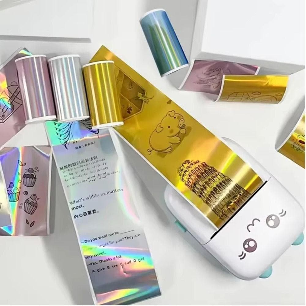 Papel Térmico Holográfico , Papéis De Impressora Térmica De Cores Vibrantes Brilhantes , Efeito Brilhante