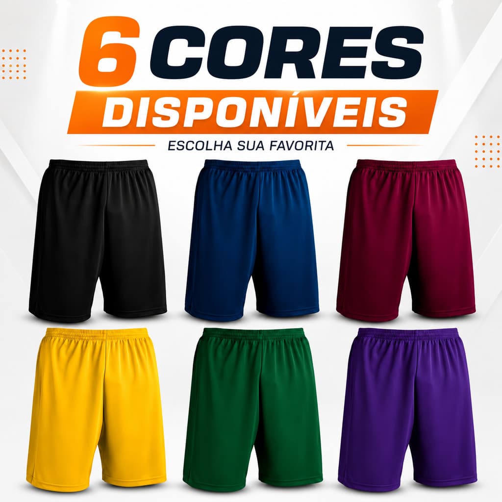 KIt 3 Bermudas Infantil Resistente Elasticas Menino Futebol Praia